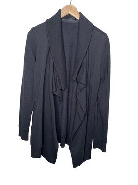 AllSaints Womens Dahlia Black Sweater Cardigan Large